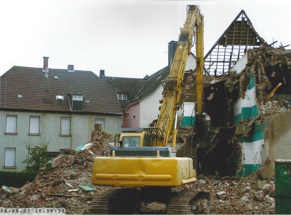 Abriss ehemalige Stadtbücherei, vormals Höhere Töchterschule