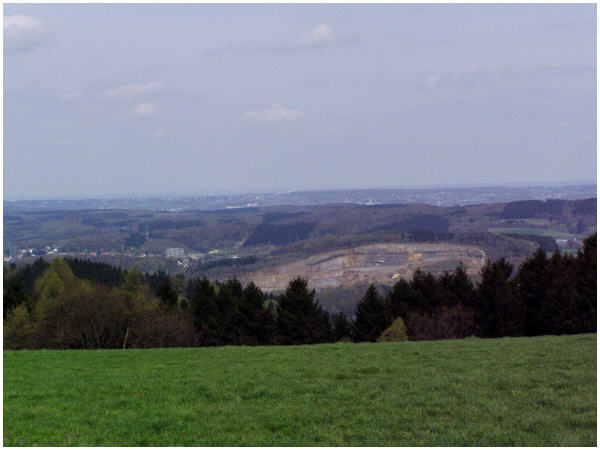 Blick auf den Steinbruch