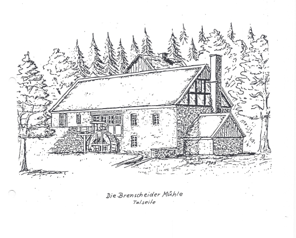 Die Brenscheider Mühle Talseite