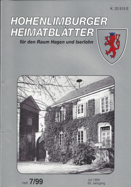 1999 07 Haus Letmathe, Sitz der Nebenstelle der Iserlohner Stadtbücherei und Domizil des "Stadtisches Museum Haus Letmathe", im Jahre 1974. Foto: Kreisbildstelle Iserlohn