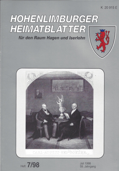 1998 07 "Carl August bei Goethe" im Juno Zimmer des Goethe-Hauses in Weimar, Kupferstich con C. A. Schwerdgeburth, 1860 rekonstruierte Szene; Original im Goethe-Museum zu Düsseldorf. Mit freundlicher Genehmigung des Goethe-Museums.