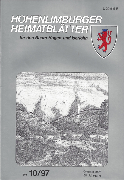 1997 10 Blick von Westen auf die Reher Lenneaue (Ried-Aue) in germanischer Zeit. Rekonstruktionszeichnung: Björn Volland, 1997