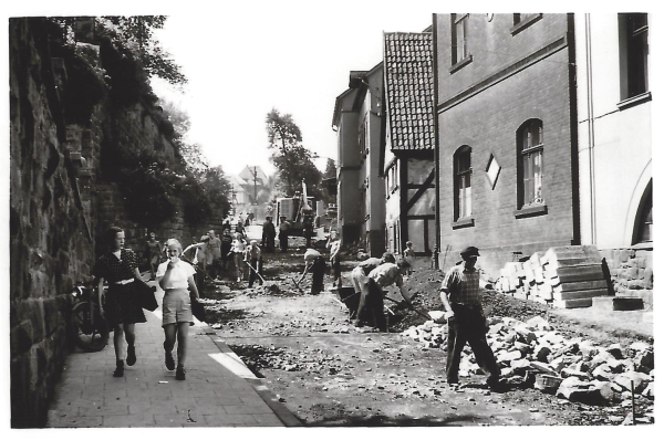 Straßenarbeiten in der Wesselbach