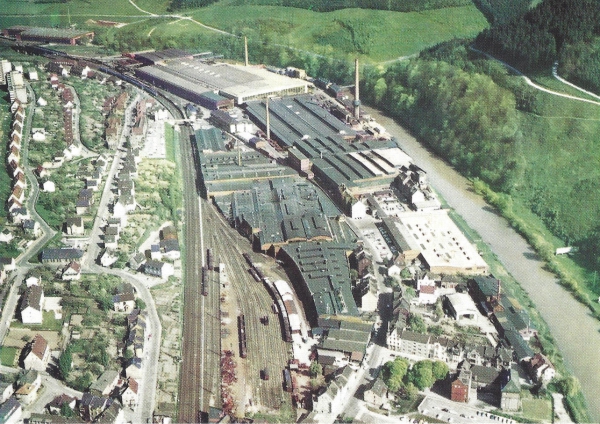 Ansichtskarte Hoesch AG Walzwerke Hohenlimburg
