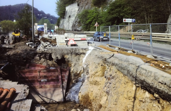 Baustelle Mühlenbergstraße