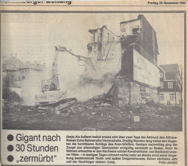 Innenstadtsanierung 1983