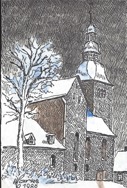 Stiftskirche im Winter