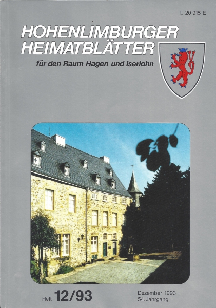 1993 12 Schloss Hohenlimburg (neuer Palas). Foto: Widbert Felka, 1993