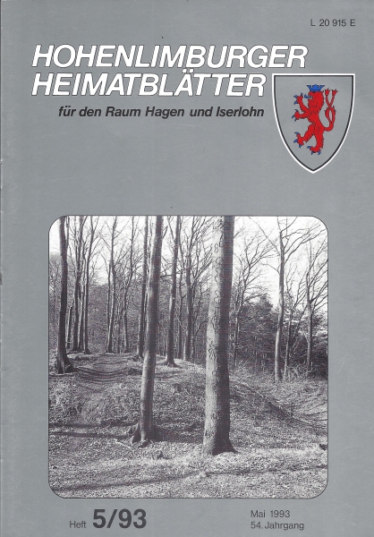 1993 05 Mit der Errichtung der Wallanlage "Sieben Gräben" oberhalb des Schlosses begann um 1232 die Geschichte der Grafschaft Limburg. Foto: Widbert Felka, 1993