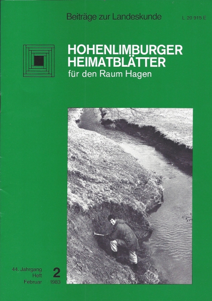 1983 02 Wilhelm Bleicher bei der Untersuchung des Bodenprofils II am Abbabach westlich von Scheda. Foto: Klaus Hedtfeld, 1982