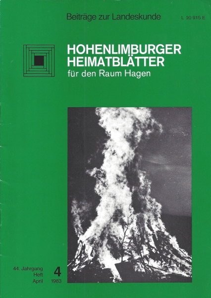 1983 04 Osterfeuer in Berchum, Ostern 1981