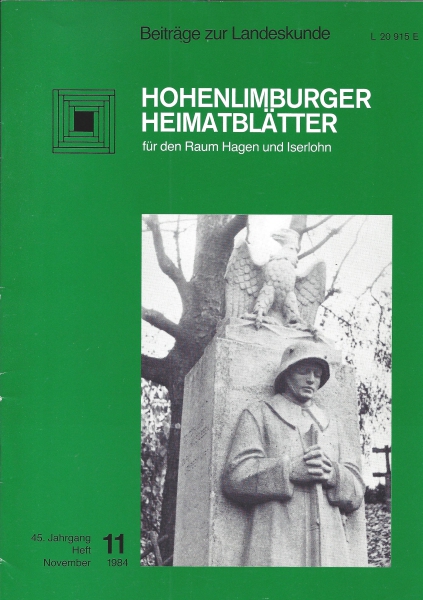 1984 11 Der betende Soldat. Die vom heimatverein restaurierte Skulptur befindet sich heute auf dem Friedhof an der Georg-Scheer-Straße. Foto: Widbert Felka 1983