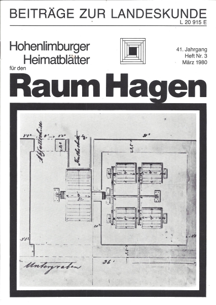 1980 03 Die Kettenschauermühle des Diedrich Ambrock in Berchum kurz vor ihrem Umbau im Jahre 1861