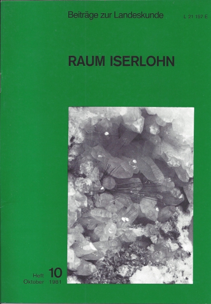 1981 10 Der Millerit-Fund vom Raltenberg in Hohenlimburg aus dem Jahre 1981. Foto: Horst Klötzer 1981