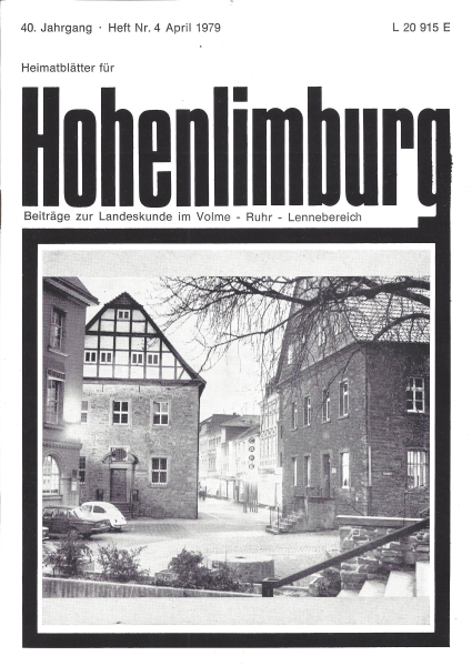 1979 04 Die beiden Häuser des Museums der Stadt Menden. Foto: Bockelmann, Menden 1979