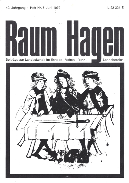 1979 06 Freigraf und Freischöffen im Vemegericht (Federzeichnung im Soester Vemebuch 2. Hälfte 15. Jahrhundert, Stadtarchiv Soest)