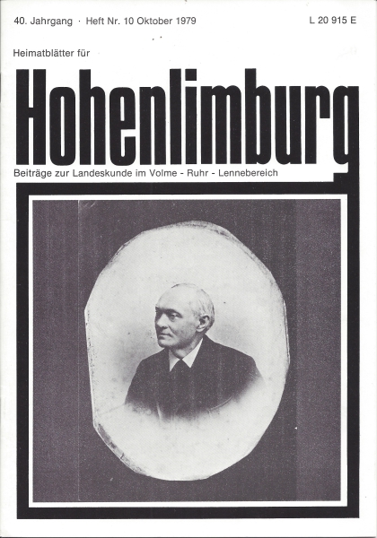 1979 10 Hohenlimburgs Maler Heinrich Arnold Tilmann (1820-1913). Foto: Museum Hohenlimburg