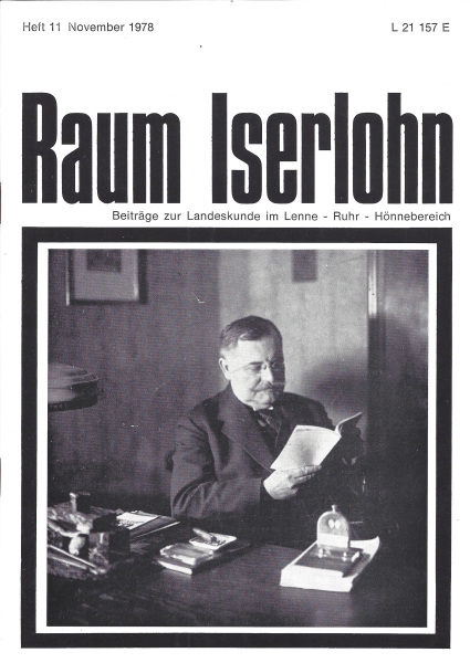 1978 11 Adolf Grünrock - verdienter Bürger der Stadt Hohenlimburg.