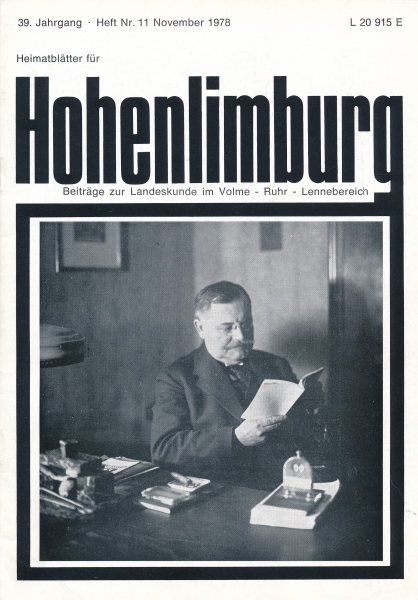 1978 11 Adolf Grünrock - verdienter Bürger der Stadt Hohenlimburg.