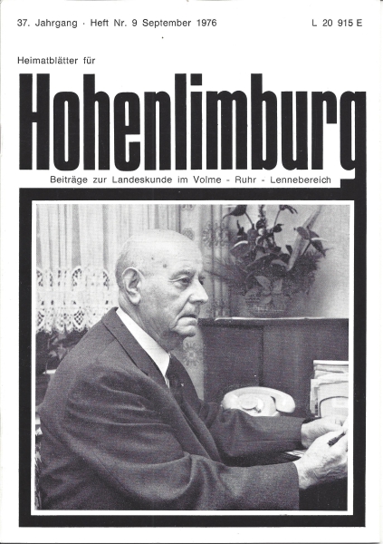 1976 09 Rektor i. R. und Heimatforscher Robert Frese (1892-1976)