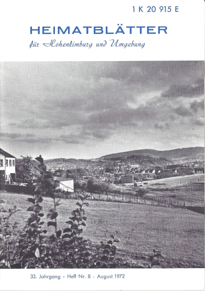 1972 08 Blick von der Hemerhardt auf das junge und doch über 900 Jahre alte Hemer. Foto: Wiening, Kreisbildstelle Iserlohn, 1971