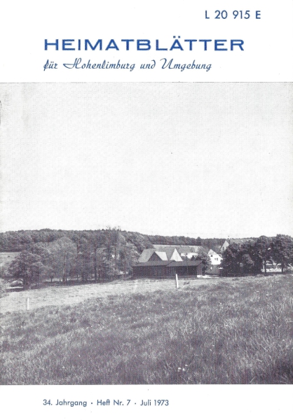 1973 07 Frönsberg von Süden. Links hinter den Bäumen liegt das Siedlungspodium der Hofeswüstung "Haus Frönsberg". Foto: W. Bleicher 1973