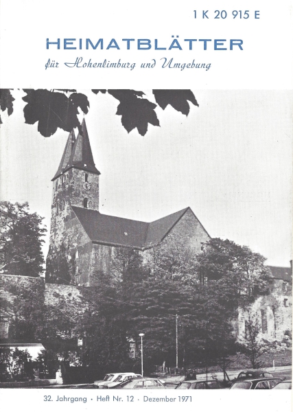 1971 12 Iserlohns Wahrzeichen: die oberste Stadtkirche. Foto: Jürgen Schwerter 1971