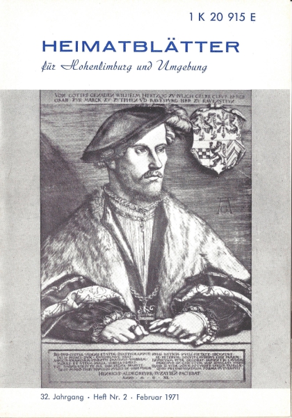 1971 02 Herzog Wilhelm IV von Kleve nach einem Stich von Heinrich Aldegrever (1502 - 1555)