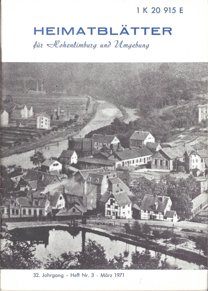 1971 03 Die Unternahmer mit Mhlenteich, Schlachthof, altem Gaswerk und Lenne, 1907