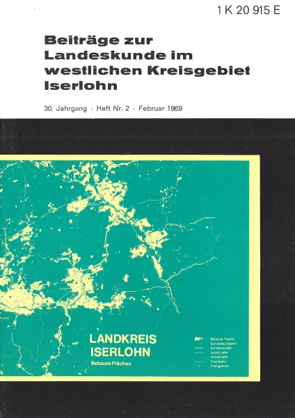 1969 02 Die bebauten Flächen des Kreises Iserlohn 1967