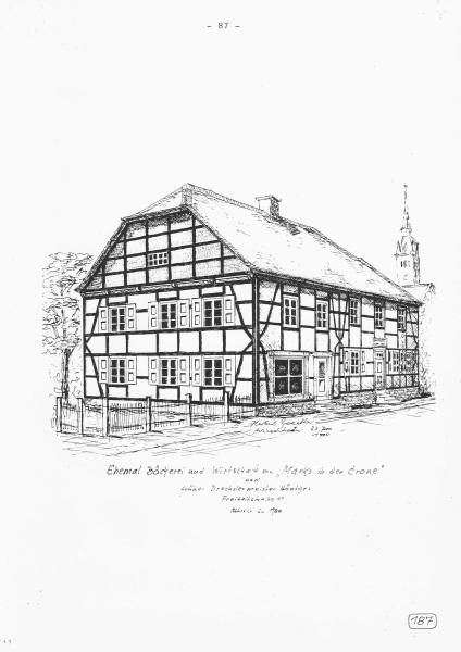 Ehemal. Bäckerei und Wirtschaft von " Marks in der Crone "