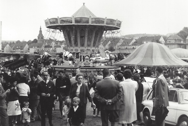 Kirmes auf der Lennewiese in den 1960er Jahren