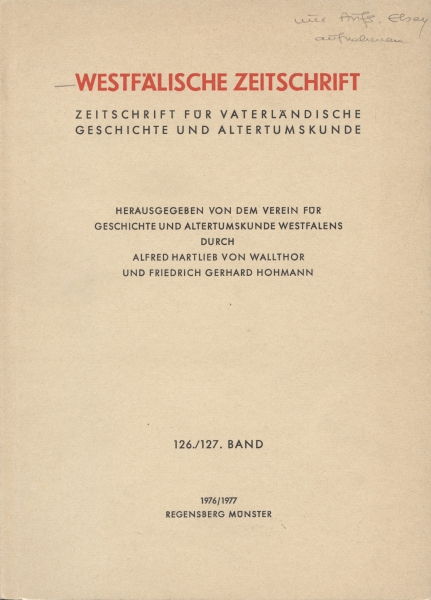 Westfälische Zeitschrift