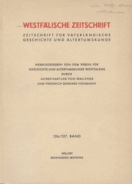 Westfälische Zeitschrift