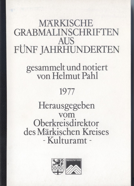 Märkische Grabmalinschriften aus fünf Jahrhunderten