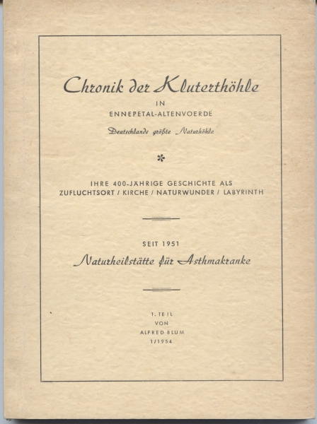 Chronik der Kluterthöhle