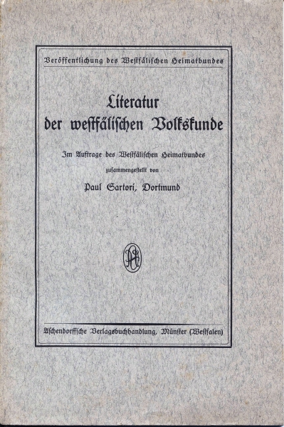 Literatur der westfälischen Volkskunde