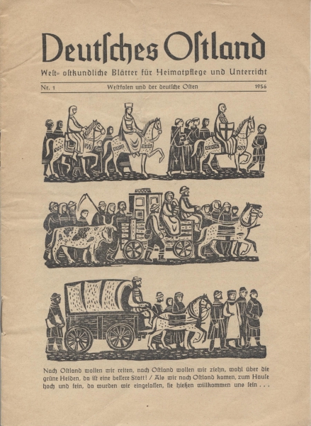 Deutsches Ostland, Nr. 1 Westfalen und der deutsche Osten, 1956