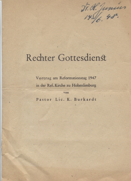 Rechter Gottesdienst