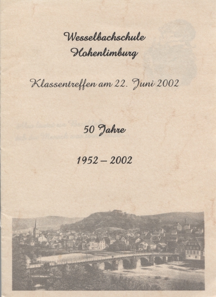 Wesselbachschule Hohenlimburg 1952 - 2002 50 Jahre