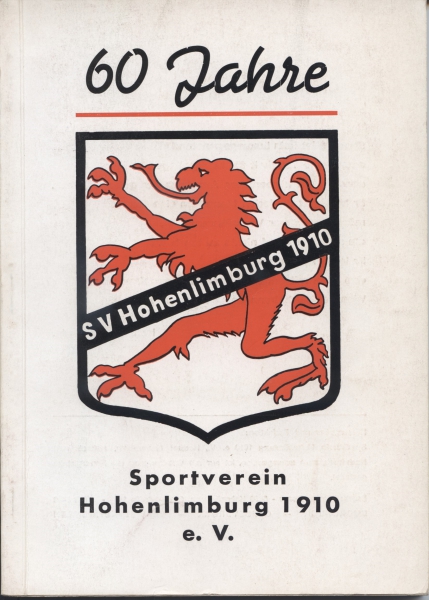Sportverein Hohenlimburg 1910 e. V. 60 Jahre