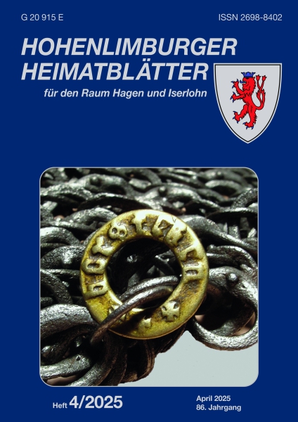 2025 04 Messingring eines mittelalterlichen Panzerhemdes mit Namensinschrift des Panzermachers " Borsteken ". Wohl Iserlohn, 1. Hälfte 15. Jahrhundertt. Foto: Bernhard Rietsche