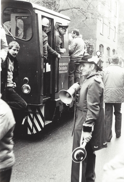 letzte Fahrt der Kleinbahn 1983