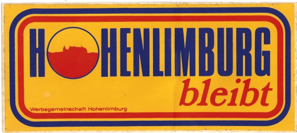 Aufkleber Hohenlimburg bleibt