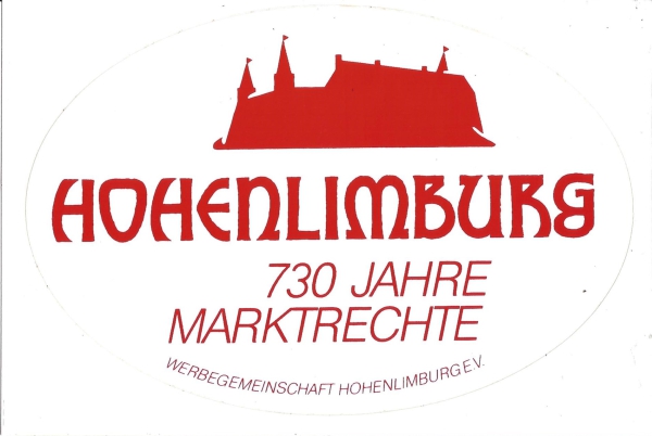 Aufkleber Hohenlimburg 730 Jahre Marktrechte