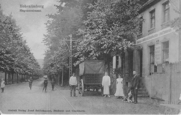 Bäckerei Schlotmann, ca. 1915, Postkarte