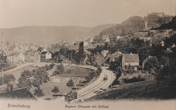 Hohenlimburg Hagener Chaussee mit Schloss