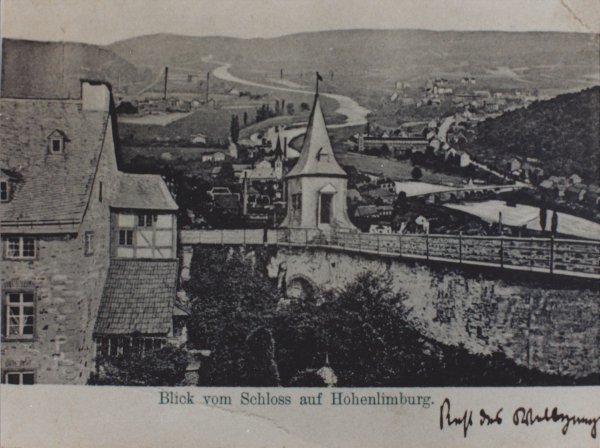 Blick vom Schloss auf Hohenlimburg