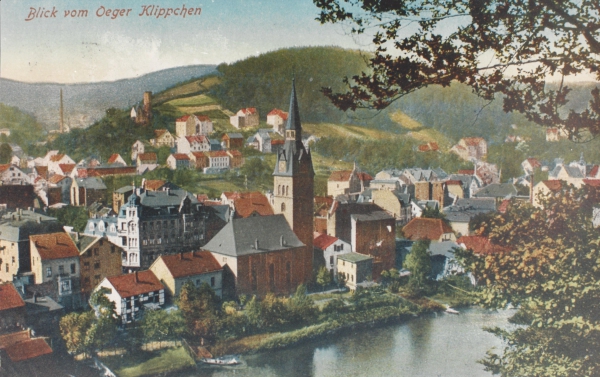Blick vom Oeger Klippchen - auf die ev.-reformierte Kirche