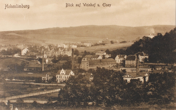 Hohenlimburg Blick auf Weinhof und Elsey